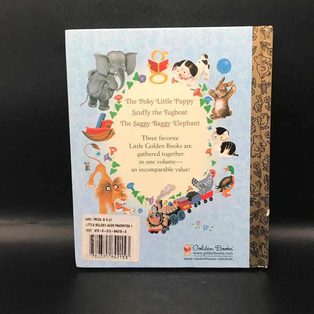 Little Golden Book‎ Favorites 2007 Hardcover Poky Little Puppy Scuffy Elephant